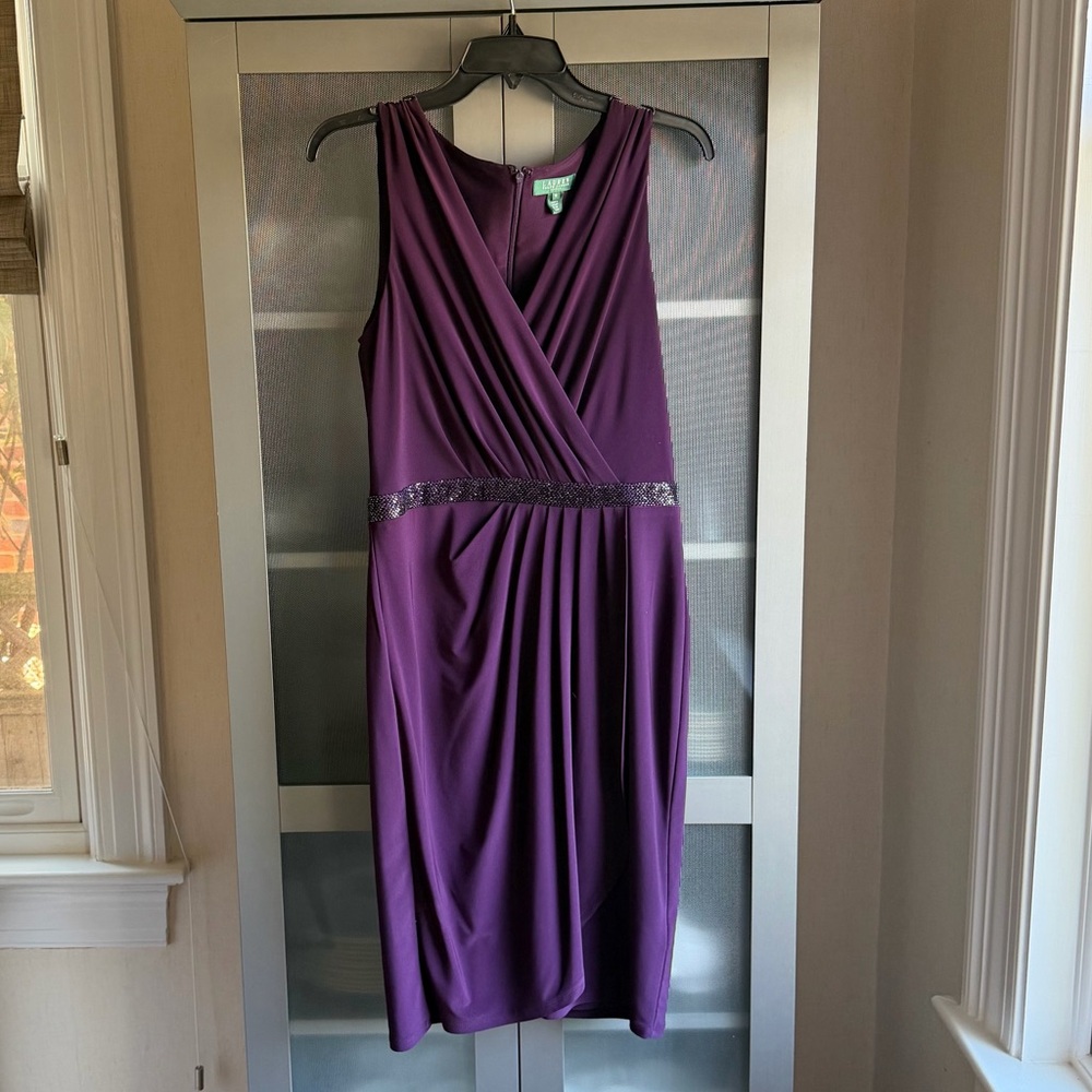 Ralph Lauren Purple Midi Dress
